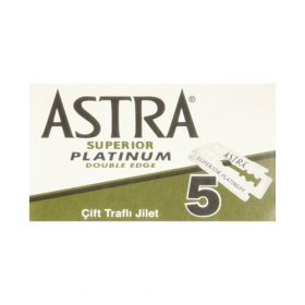 Astra Double Edge Lames de Rasoir Superior Platinum (5 pièces)
