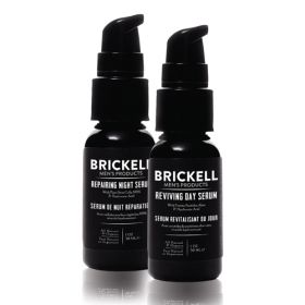 Brickell Men's Day and Night Serum Routine Unscented 60 ml.