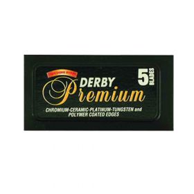 Derby Premium Double Edge Lames de Rasoir Noir (5 pièces)