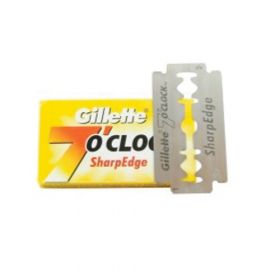 Gillette Double Edge Lames de Rasoir 7 O'Clock SharpEdge (5 pièces)