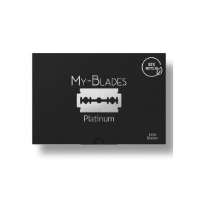 My-Blades Platinum Lames de Rasoir Double Tranchant (100 Pièces)