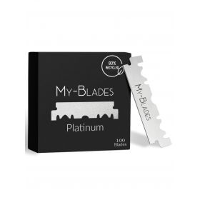 My-Blades Platinum Lames de Rasoir à Un Seul Tranchant (100 Pièces)