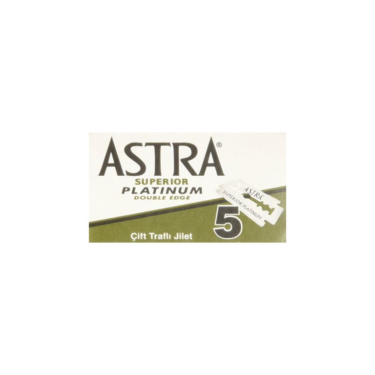 Astra Double Edge Lames de Rasoir Superior Platinum (5 pièces)